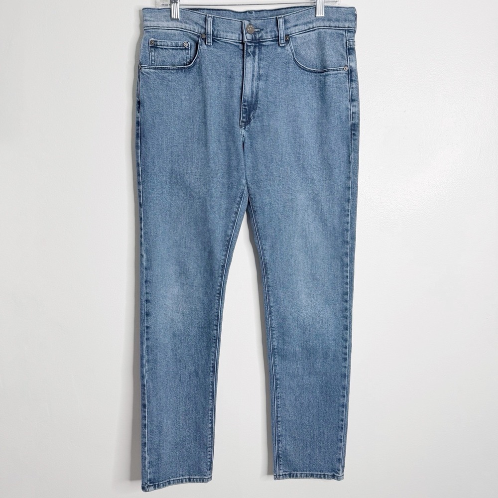 Mott &‎ Bow Men's Slim Fit Jean Blue 33x32 Stretch Casual Preppy Minimalist